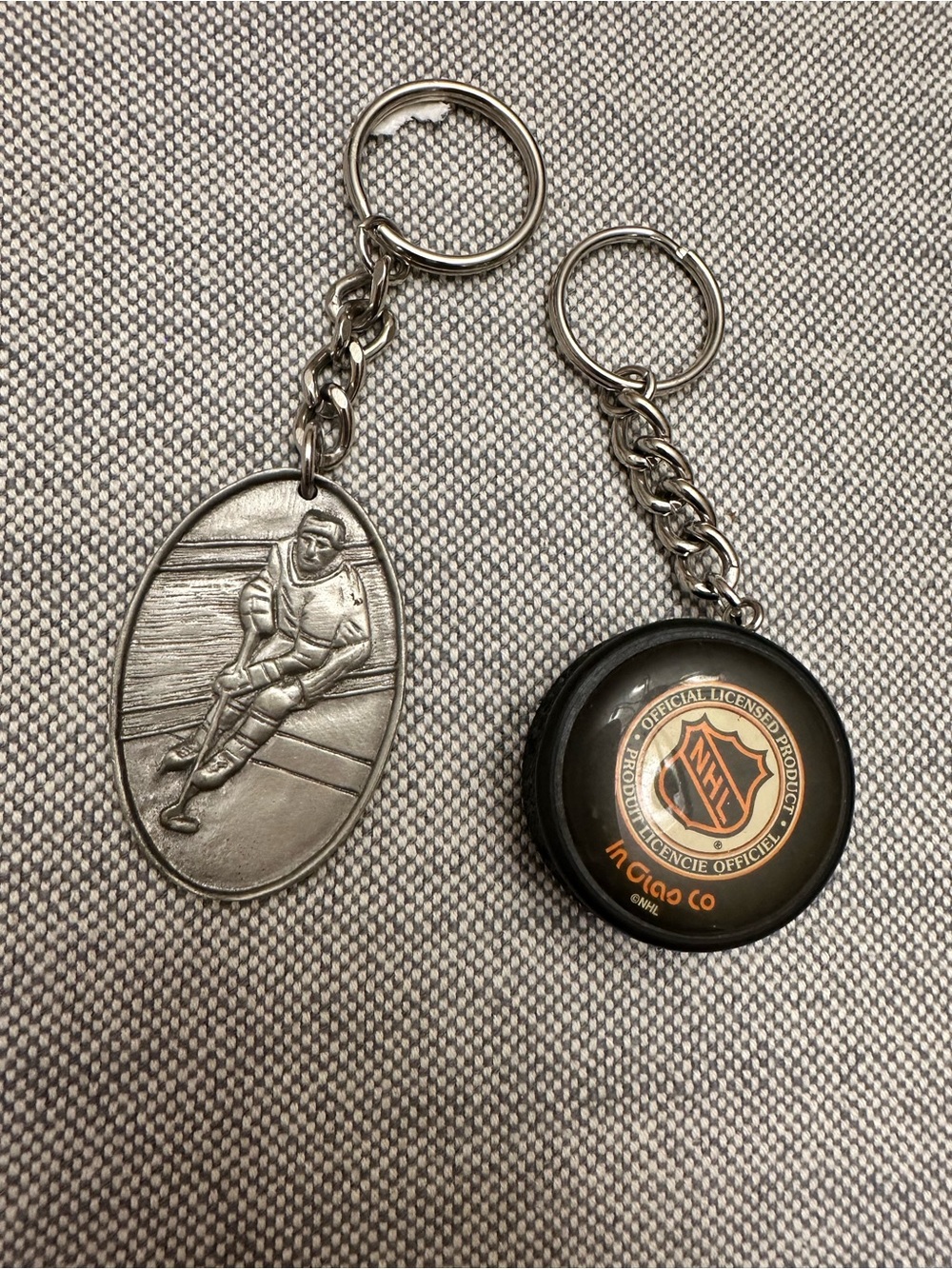 Lot of 4 Vintage NHL Hockey Keychains
